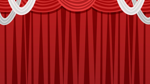 这是舞台幕布的装裱插图。图片下载