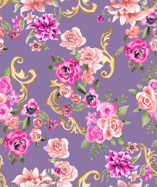 水彩花图案图片下载