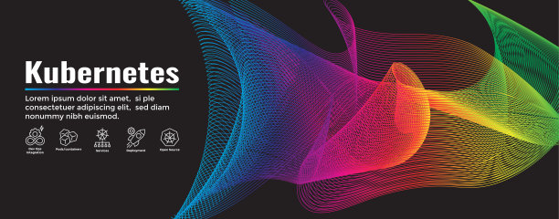 Kubernetes开发环境图标集和Web标题横幅或标题图片下载