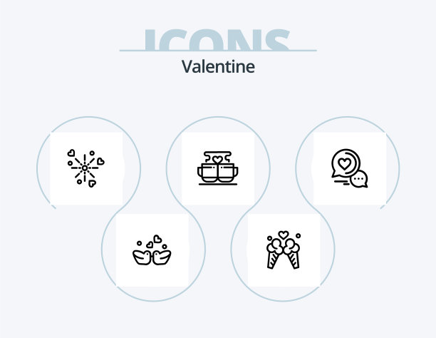 情人节线图标包5图标设计浪漫图片下载