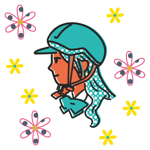 人们戴着头盔在自行车上保持安全的插图图片下载