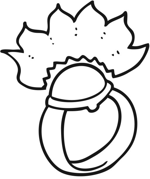 手绘黑白卡通魔法红宝石戒指图片下载