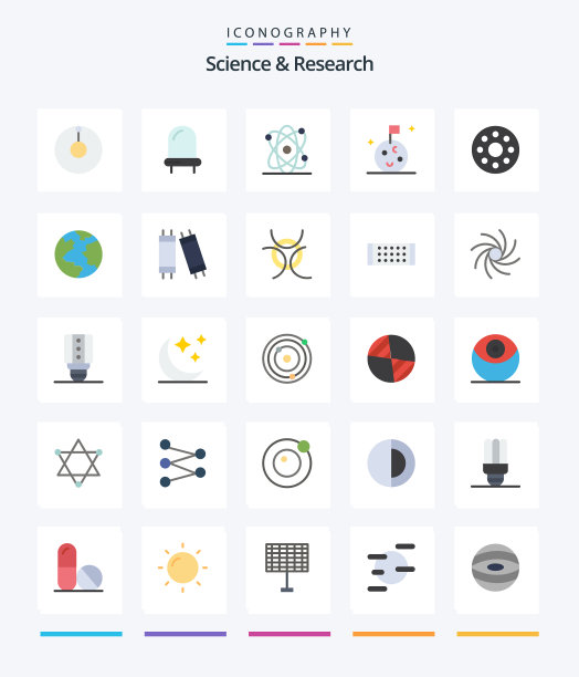 创意科学25平图标包如图片下载