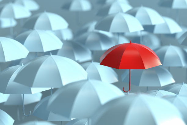 雨伞，从人群中脱颖而出，领导力图片下载