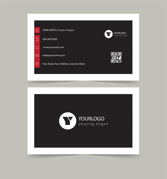 现代创意和干净的名片模板图片下载