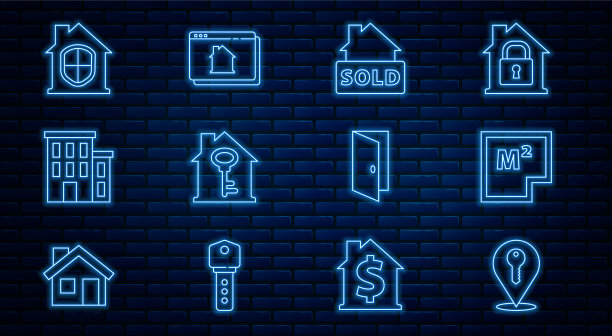 设置线路位置键房子平面图挂招牌图片下载