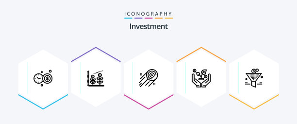 投资25线图标包包括百分之图片下载