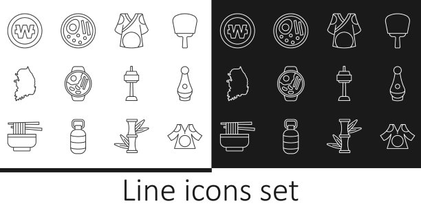 集和服一行烧酒瓶拉面韩国图片下载