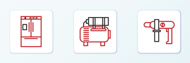 电钻机、电冰箱等设线图片下载
