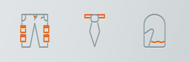 套装圣诞连指手套工装裤和领带图片下载