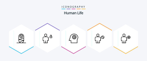 人类25行图标包，包括预定的头像图片下载