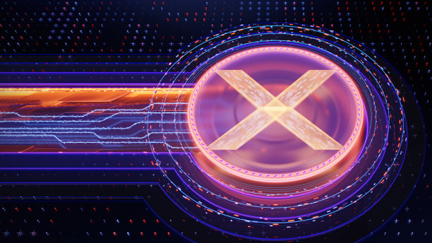 未来科幻3D插图。Glassmorphism。霓虹灯玻璃。网络朋克。图片下载