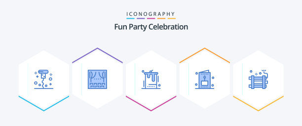 派对25蓝色图标包包括炸弹小子图片下载