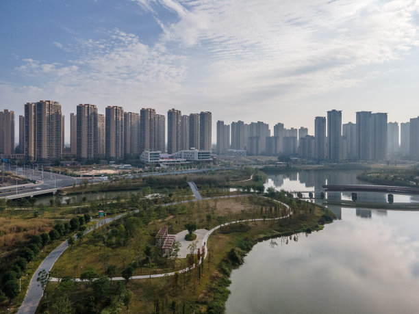 城市居民区鸟瞰图图片下载