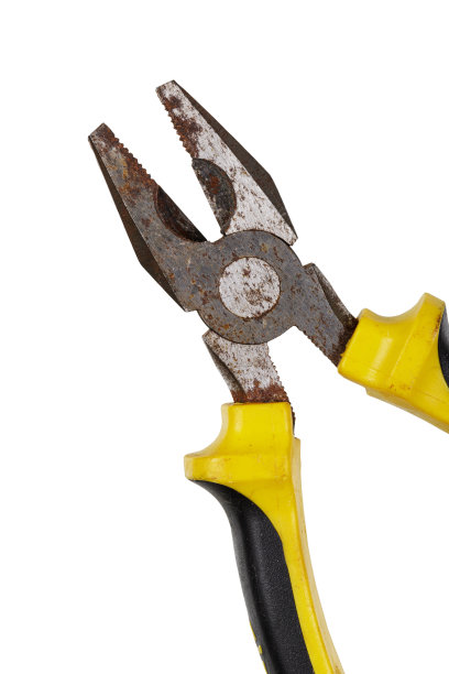 非常古老的剪线器被隔离在白色上图片下载