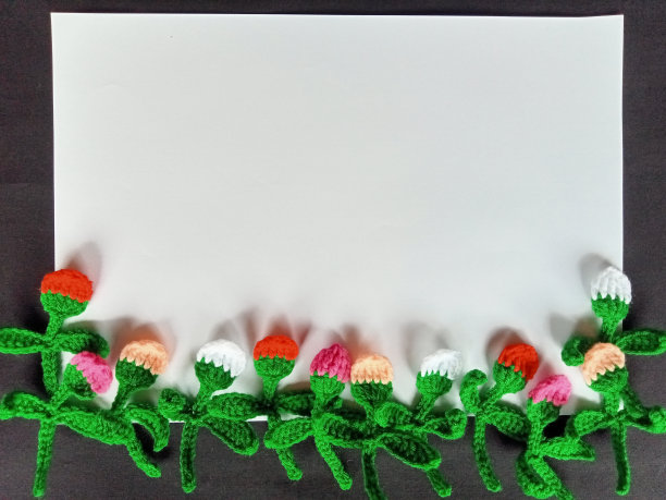 编织郁金香花多彩背景纹理图片下载