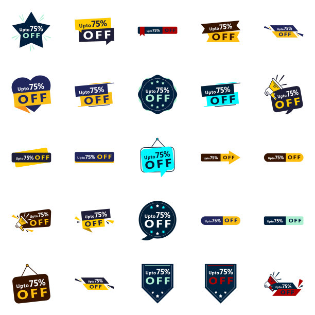 25个动态设计在多达70 off包图片下载