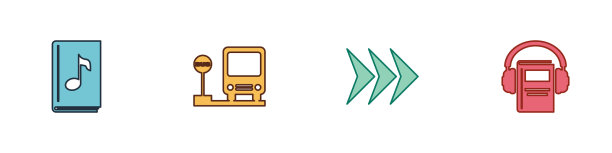 设置有声书公交站箭头和图标图片下载