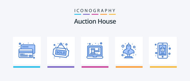拍卖蓝色5图标包包括在线销售图片下载