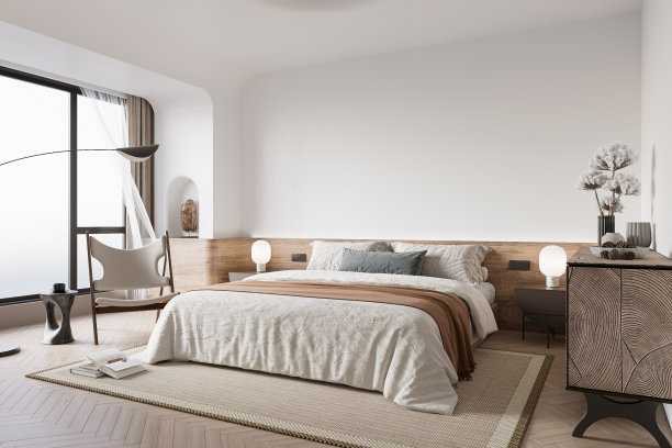 室内卧室墙壁模型图片下载