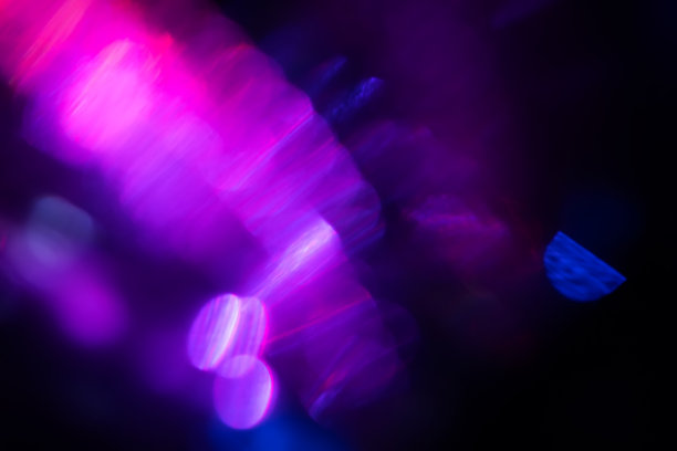 抽象模糊的彩色镜头光晕散景对黑色，图片下载