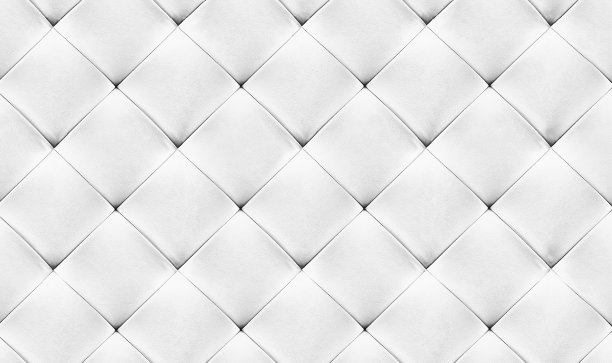 白色天然皮革背景，经典的格子图案家具，墙壁，床头板图片下载