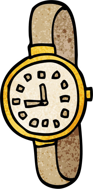 卡通涂鸦腕表图片下载