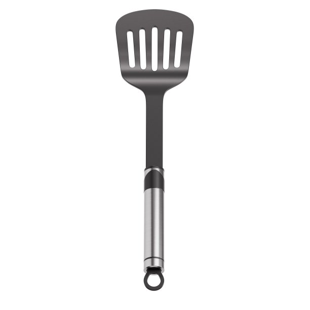 塑料刮刀与拉丝金属手柄，3D渲染图片下载