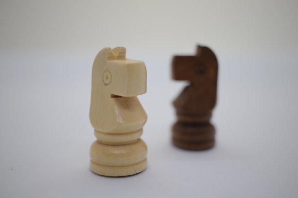 白色背景的马棋子图片下载