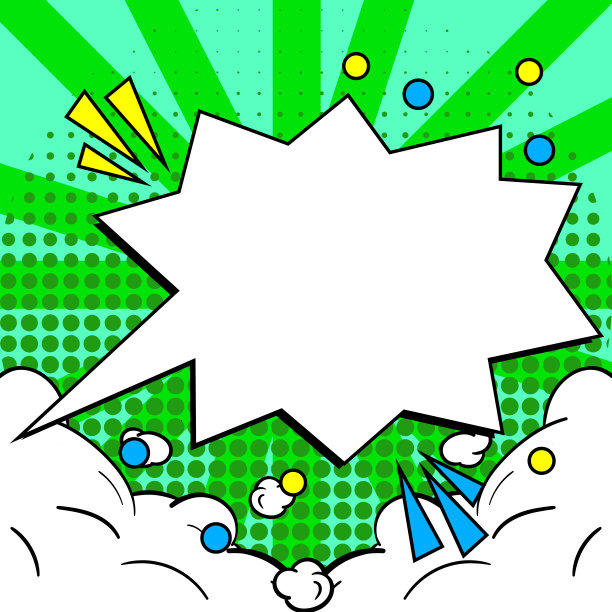 漫画设计框架。美丽的相框设置与Boom气泡为设计拼贴，滑稽可爱的漫画照片收集的孩子，设计图纸图片下载