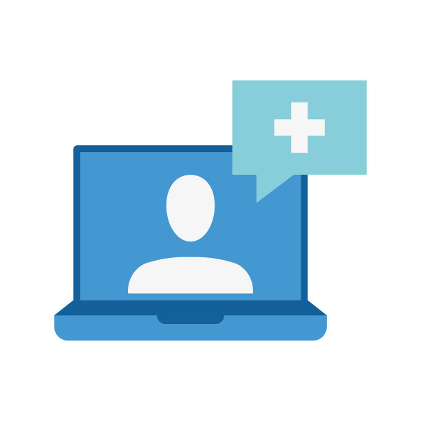 在线医生在虚拟远程会诊中发言。互联网医疗咨询，健康帮助。图片下载