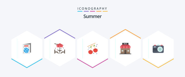 夏季25平图标包包括照片樱桃图片下载