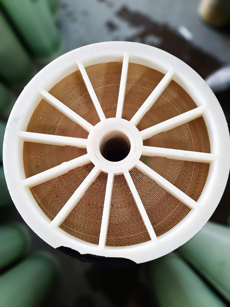 用于工业水净化系统的反渗透膜俯视图图片下载