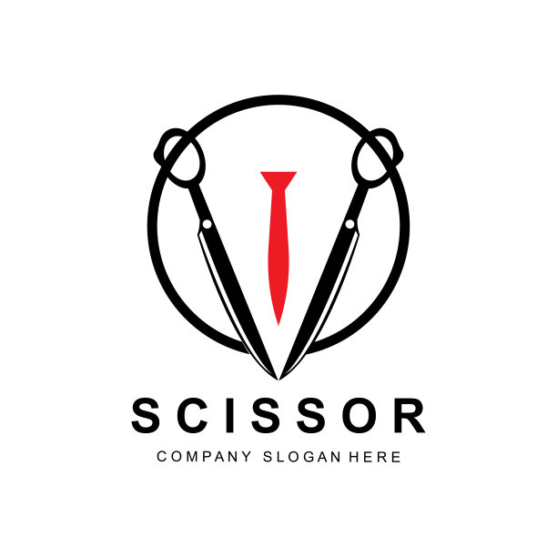 理发工具剪刀标志图标背景符号图片下载
