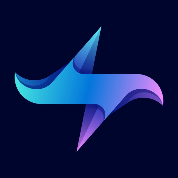 矢量插图Shuriken渐变彩色图片下载