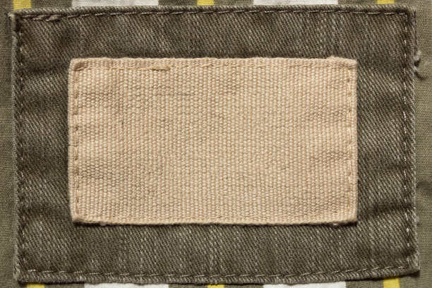 一个空的米色织物补丁图片下载