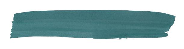 绿松石刷孤立的白色背景。深湖绿刷图片下载