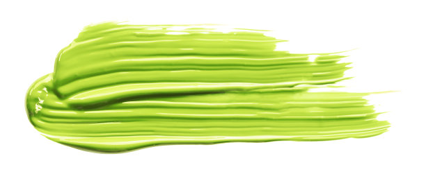 石灰绿色笔刷孤立在白色背景上。石灰绿刷图片下载