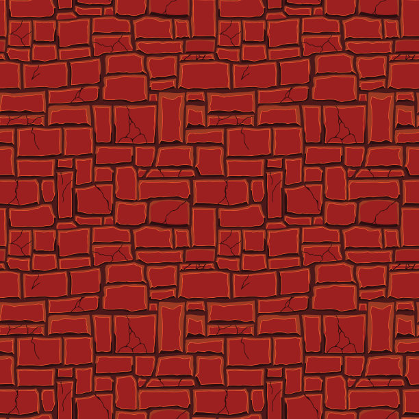 卡通游戏纹理，岩石，泥土和地面表面无缝的图案。游戏资产墙和环境背景图片下载