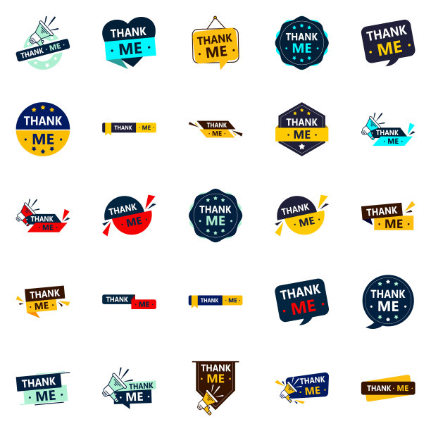 25个醒目的感谢横幅展示你的图片下载