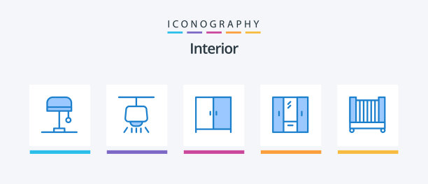 内部蓝色5图标包包括儿童图片下载