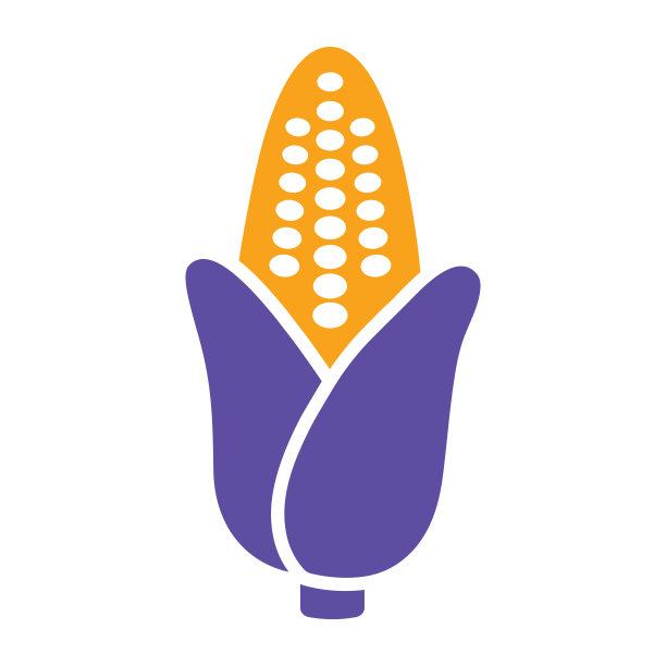 玉米棒矢量标志图片下载