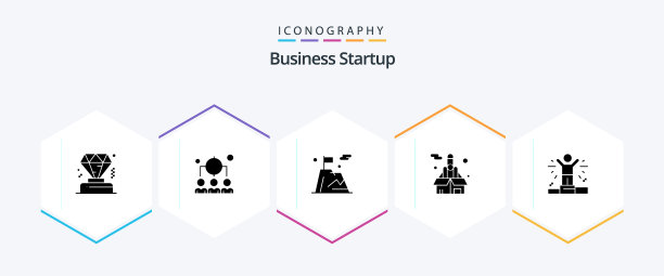 创业25字形图标包包括图片下载