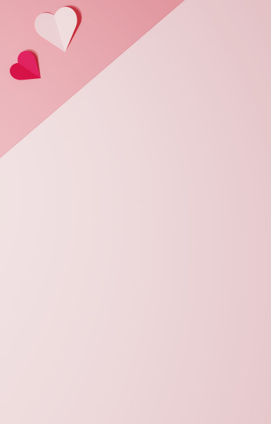 可爱而简单的心形背景插图图片下载