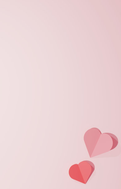 可爱而简单的心形背景插图图片下载