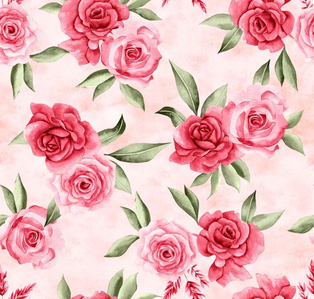 水彩花图案图片下载