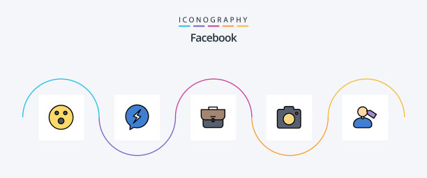 Facebook线填平5个图标包包括图片下载