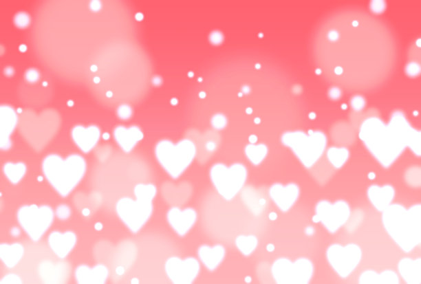 可爱的背景插图发光的心脏图片下载