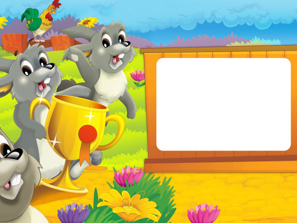 卡通场景与生活在牧场与不同的农场动物插图的孩子图片下载