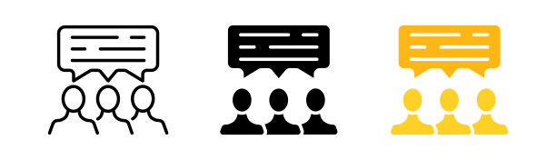 信息图表集图标。一群人，团队合作，团队建设，对号，通信，委派。矢量图标在直线，黑色和彩色风格的白色背景图片下载